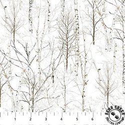 Northcott Naturescapes Wild At Heart Trees White Northcott Naturescapes Wild At Heart Trees White