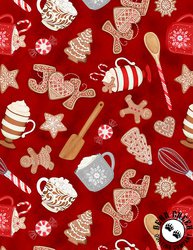 Wilmington Prints Baking Up Joy Toss Red