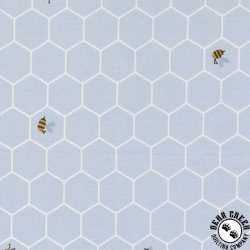 Moda Blossoms and Blooms Bees Powder Blue Moda Blossoms and Blooms Bees Powder Blue