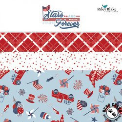 Stars and Stripes Forever Fat Quarter Bundle by Riley Blake Designs