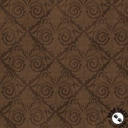 P&B Textiles Morning Treat Tonal Damask Brown P&B Textiles Morning Treat Tonal Damask Brown