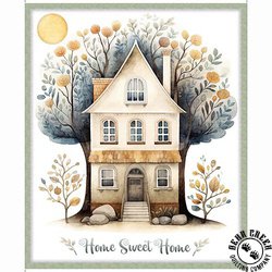 QT Fabrics Home Sweet Home Panel