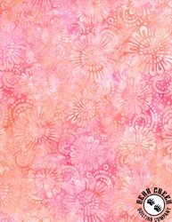 Wilmington Prints Candy Crush Batiks Daisies All Over Pink