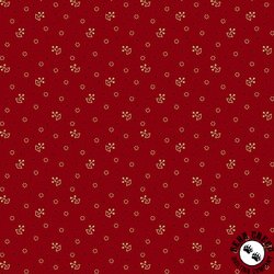 Andover Fabrics Bridgeport Tossed Sprigs Red