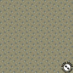 Windham Fabrics Garden Tale Diamond Floral Taupe