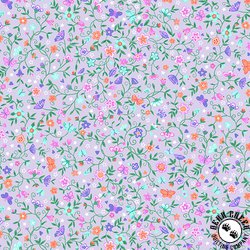 Andover Fabrics Fairy Dust Flower Trail Lilac