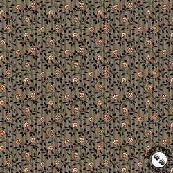 Andover Fabrics Bridgeport Striped Vines Black