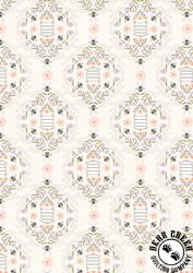 Lewis and Irene Fabrics Honey Sweet Bee Hives Cream