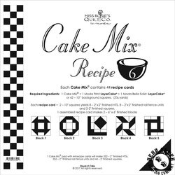 Miss Rosie's Quilt Co. Cake Mix Recipe 6 Foundation Paper