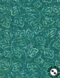 Wilmington Prints Oasis Batik Ferns Dark Aqua