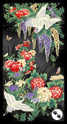 P&B Textiles Tsuru Crane Panel
