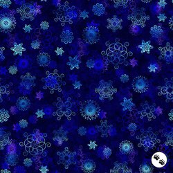 QT Fabrics Fantasia Linear Floral Navy QT Fabrics Fantasia Linear Floral Navy