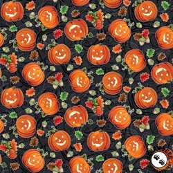 Blank Quilting Spooky Aura Pumpkins Black Blank Quilting Spooky Aura Pumpkins Black