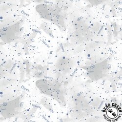 P&B Textiles Celestial Seasons Zodiac Constellations White P&B Textiles Celestial Seasons Zodiac Constellations White