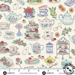 Andover Fabrics Afternoon Tea Time Cream