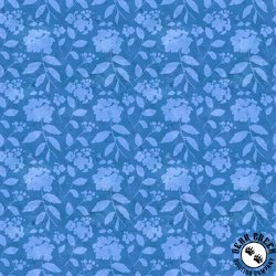 In The Beginning Fabrics Periwinkle Spring Bloom Tonal