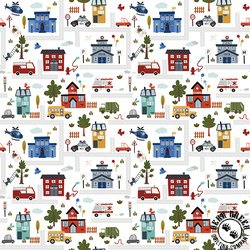 Riley Blake Designs It Takes a Village Main Cloud Riley Blake Designs It Takes a Village Main Cloud