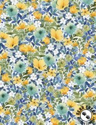 Wilmington Prints Sunlit Serenade Packed Floral Multi Wilmington Prints Sunlit Serenade Packed Floral Multi