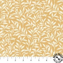 Northcott Ornithology Vintage Vine Gold