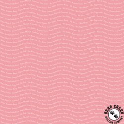 Riley Blake Designs Peter Rabbit and Friends Text Sugar Pink Riley Blake Designs Peter Rabbit and Friends Text Sugar Pink
