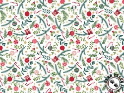 Maywood Studio Kimberbell A Quilty Little Christmas Ornaments White