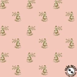 Andover Fabrics Ayla Flower Girl Rosey