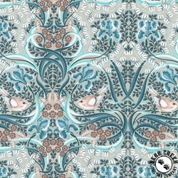 Robert Kaufman Fabrics Feathers and Flora Swirls Sand