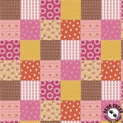 P&B Textiles Things With Wings Patterned Patchwork Pink/Yellow P&B Textiles Things With Wings Patterned Patchwork Pink/Yellow
