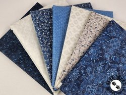 Patchwork Blue Mystery Quilt Fabric Bundle - PREORDER