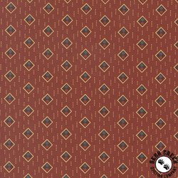 Moda Pamelia's Path Pan For Gold Madder red