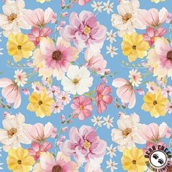 Riley Blake Designs Painted Petals Main White Riley Blake Designs Painted Petals Main White
