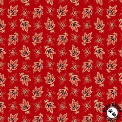 Andover Fabrics Carolina Falling Fleur Red Andover Fabrics Carolina Falling Fleur Red