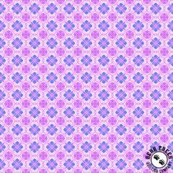 In The Beginning Fabrics Dragon Friends Geo 7 Purple