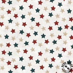P&B Textiles Farmhouse Americana Tossed Farmhouse Stars Cream P&B Textiles Farmhouse Americana Tossed Farmhouse Stars Cream