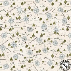 Henry Glass The Mountains are Calling Mixed Media Mountain Trail Cream Henry Glass The Mountains are Calling Mixed Media Mountain Trail Cream