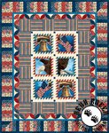 Stonehenge Old Glory Stars and Stripes - Postage Stamp Free Quilt Pattern by Northcott