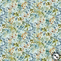 Henry Glass Awakenings Foliage Pale Blue Henry Glass Awakenings Foliage Pale Blue