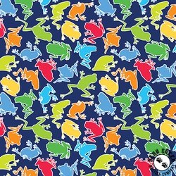 Benartex Rainforest Glow Camo Frogs Multi Benartex Rainforest Glow Camo Frogs Multi