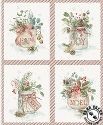Riley Blake Designs Holiday Spirit Season's Greeting Pillow Panel Riley Blake Designs Holiday Spirit Season's Greeting Pillow Panel