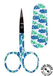 Allary Embroidery Scissors with Matching Leather Sheath - BLUE LUPINE