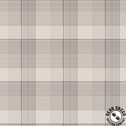 Henry Glass The Mountains are Calling Flannel Window Pane Plaid Cream