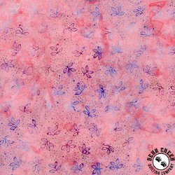 Timeless Treasures Tonga Batik Mayfair Leaves & Dots Flutter