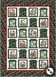 Bird Feeders and Cardinals Quilt Pattern