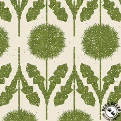 Benartex Wishflower Border Moss Benartex Wishflower Border Moss