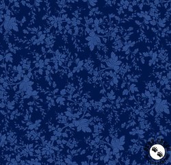 Maywood Studio Blue Belle Leaves Navy Maywood Studio Blue Belle Leaves Navy