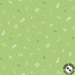 P&B Textiles Happy Ocean Life Tossed Seaweed Green