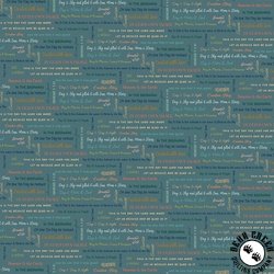 Riley Blake Designs Created with Love It Is Written Ocean Riley Blake Designs Created with Love It Is Written Ocean