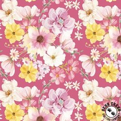 Riley Blake Designs Painted Petals Main Pink Riley Blake Designs Painted Petals Main Pink