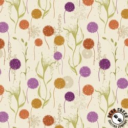 Benartex Wishflower Wishing Field Orange/Multi Benartex Wishflower Wishing Field Orange/Multi