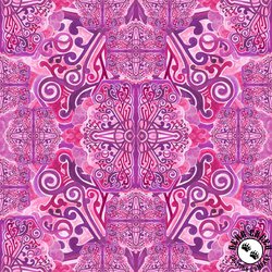 P&B Textiles Kaleidoscope 108 Inch Wide Backing Fabric Purple